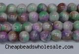 CMJ716 15.5 inches 6mm round rainbow jade beads wholesale