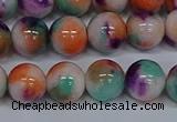 CMJ725 15.5 inches 10mm round rainbow jade beads wholesale