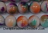 CMJ726 15.5 inches 12mm round rainbow jade beads wholesale