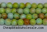 CMJ737 15.5 inches 6mm round rainbow jade beads wholesale