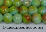 CMJ739 15.5 inches 10mm round rainbow jade beads wholesale