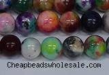 CMJ753 15.5 inches 10mm round rainbow jade beads wholesale