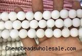 CMJ804 15.5 inches 12mm round matte Mashan jade beads wholesale