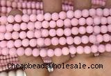 CMJ821 15.5 inches 6mm round matte Mashan jade beads wholesale