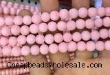 CMJ822 15.5 inches 8mm round matte Mashan jade beads wholesale