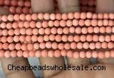 CMJ825 15.5 inches 4mm round matte Mashan jade beads wholesale