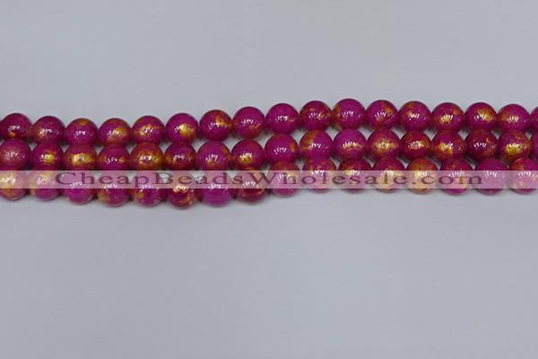 CMJ927 15.5 inches 8mm round Mashan jade beads wholesale