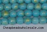 CMJ965 15.5 inches 4mm round Mashan jade beads wholesale