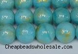 CMJ967 15.5 inches 8mm round Mashan jade beads wholesale