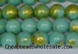 CMJ971 15.5 inches 6mm round Mashan jade beads wholesale