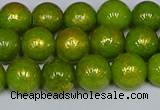 CMJ986 15.5 inches 6mm round Mashan jade beads wholesale