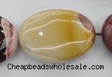 CMK144 15.5 inches 25*35mm oval mookaite beads wholesale