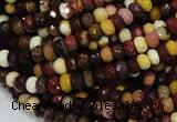 CMK20 15.5 inches 6*8mm faceted rondelle mookaite beads wholesale