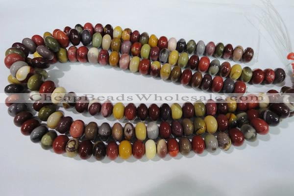 CMK222 15.5 inches 8*12mm rondelle mookaite gemstone beads