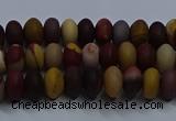 CMK301 15.5 inches 5*8mm rondelle matte mookaite beads wholesale