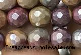 CMK338 15.5 inches 6mm faceted round AB-color mookaite beads