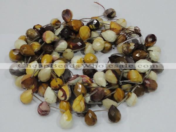 CMK36 15.5 inches 18*25mm faceted teardrop mookaite beads wholesale