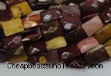 CMK37 15.5 inches 10*14mm faceted rectangle mookaite beads wholesale