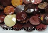 CMK52 15.5 inches 12mm faceted coin mookaite beads wholesale