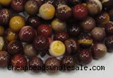 CMK58 15.5 inches 8mm round mookaite gemstone beads wholesale