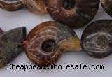 CMM01 15.5 inches 13*18mm - 30*35mm carved ammonite gemstone beads