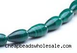 CMN10 A grade 5*10mm teardrop natural malachite beads Wholesale