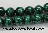 CMN154 AA grade 14mm round natural malachite beads Wholesale