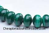 CMN17 A grade 6*8mm roundel natural malachite beads Wholesale