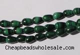 CMN216 15.5 inches 5*7mm teardrop natural malachite beads wholesale