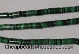 CMN237 15.5 inches 4*8mm tube natural malachite beads wholesale