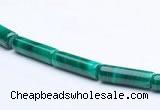 CMN24 5*13mm column shape A grade natural malachite beads