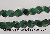 CMN246 15.5 inches 6*6mm cube natural malachite beads wholesale