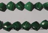 CMN289 15.5 inches 10*10mm trapezoid natural malachite beads