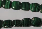 CMN294 15.5 inches 12*12mm square natural malachite beads wholesale