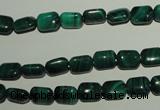 CMN300 15.5 inches 6*8mm rectangle natural malachite beads wholesale