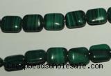 CMN302 15.5 inches 8*10mm rectangle natural malachite beads wholesale