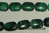 CMN304 15.5 inches 10*14mm rectangle natural malachite beads wholesale