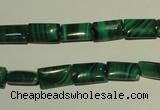 CMN311 15.5 inches 6*10mm rectangle natural malachite beads wholesale