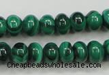 CMN400 15.5 inches 4*6mm rondelle natural malachite beads wholesale