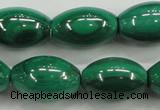 CMN420 15.5 inches 8*12mm rice natural malachite beads wholesale