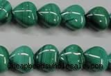 CMN424 15.5 inches 8*8mm heart natural malachite beads wholesale