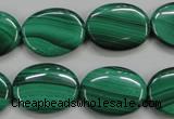 CMN435 15.5 inches 15*20mm oval natural malachite beads wholesale