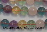 CMQ213 15.5 inches 10mm round multicolor quartz gemstone beads