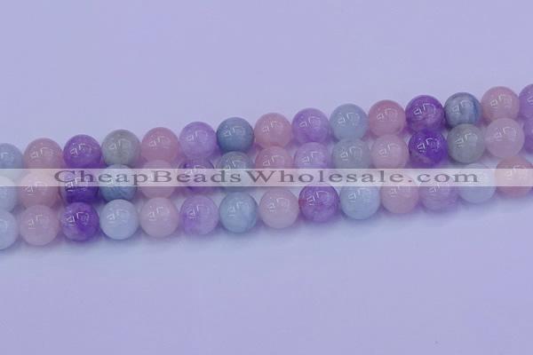 CMQ354 15.5 inches 12mm round mixed quartz beads wholesale