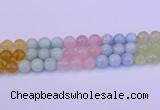 CMQ364 15.5 inches 12mm round rainbow quartz beads wholesale