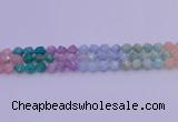 CMQ394 15.5 inches 12mm faceted nuggets mixed quartz beads