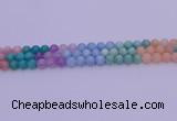 CMQ402 15.5 inches 8mm round mixed quartz beads wholesale