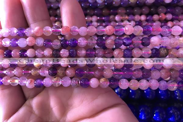 CMQ432 15.5 inches 6mm round mixed quartz beads wholesale