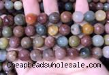 CMQ444 15.5 inches 12mm round mixed rutilated quartz beads