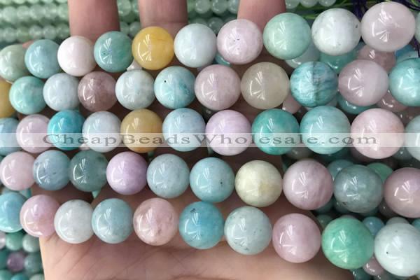 CMQ469 15.5 inches 12mm round mixed gemstone beads wholesale